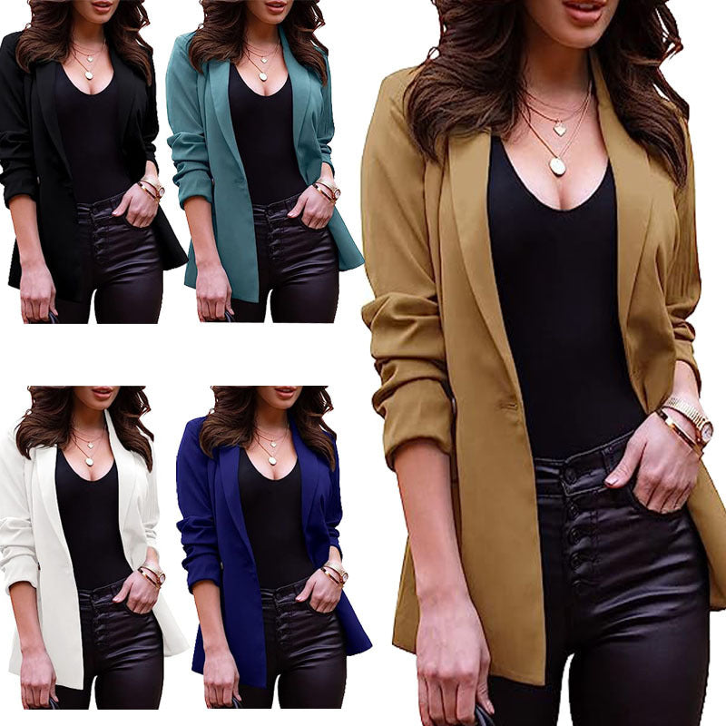 Dame elegant blazer med afslappet snit og fashionable detaljer Stilla