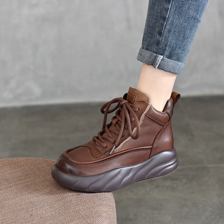 Dame High-Top Sneakers med moderigtigt design og dæmpende gummisål Stilla
