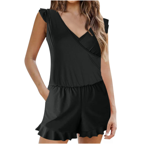 Dame Casual Ruffle Playsuit Stilla