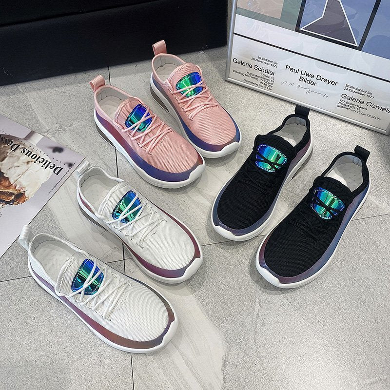 Dame åndbare sportsneakers med reflekterende detalje Stilla
