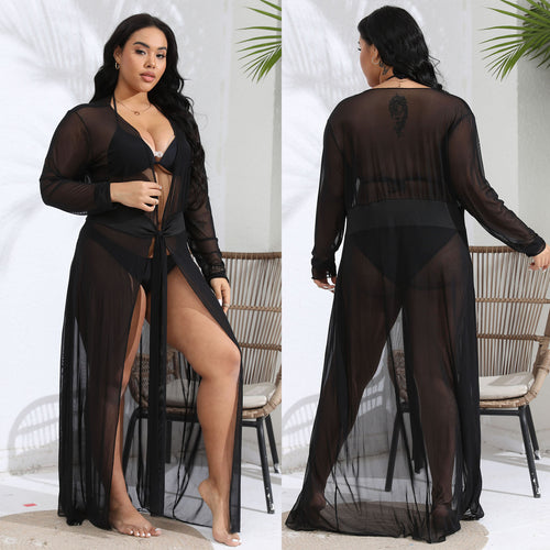 Femme Sheer Mesh Lang Cover-Up Stilla