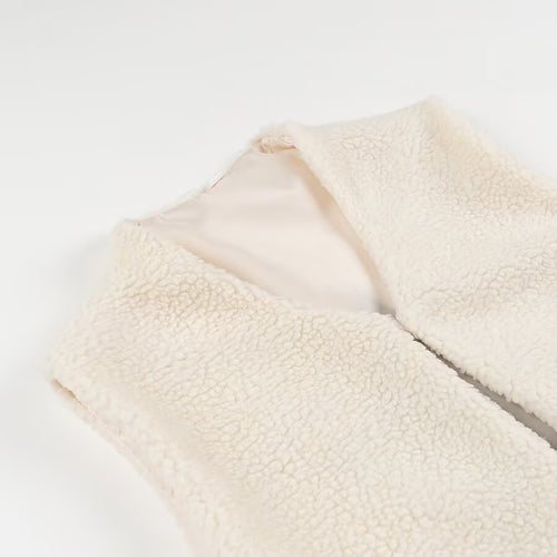 Femme Fleece Vest med Behagelig Struktur Stilla