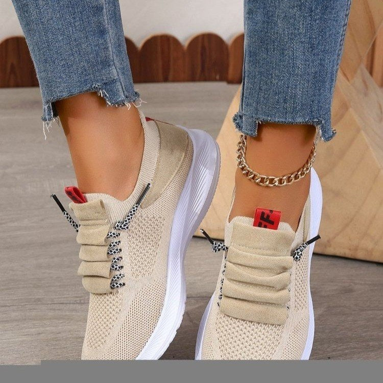Dame Sporty Sneakers med elastisk overdel og skridsikker sål Stilla