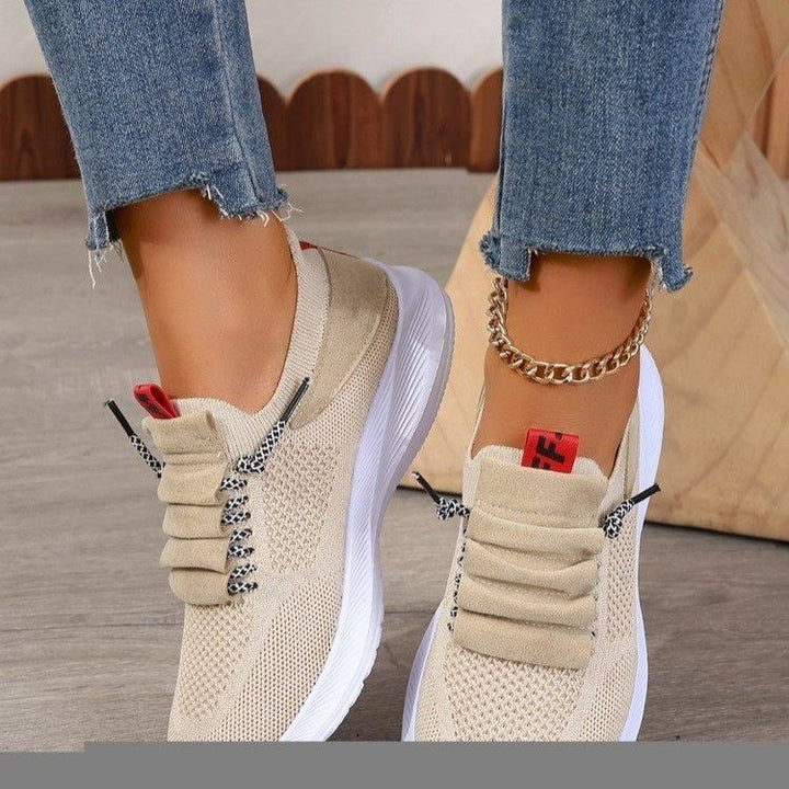 Dame Sporty Sneakers med elastisk overdel og skridsikker sål Stilla