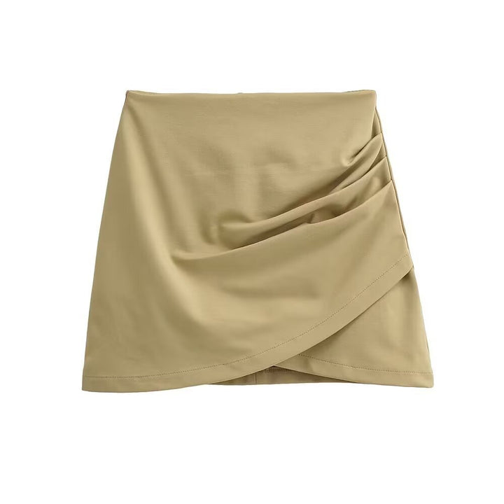 Dame wrap skirt med flydende snit og elegante folder Stilla