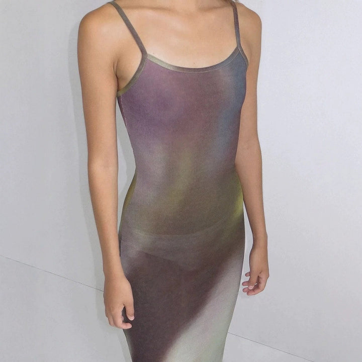 Dame Elegant Maxi Slip Kjole Stilla