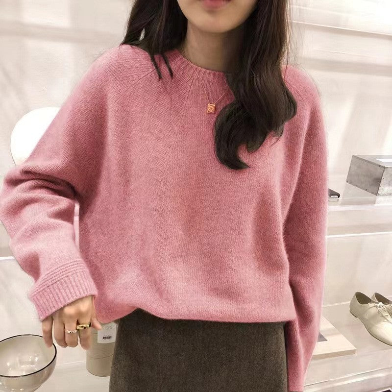 Kvinders cashmere trøje med fin ribstruktur og afslappet pasform Stilla