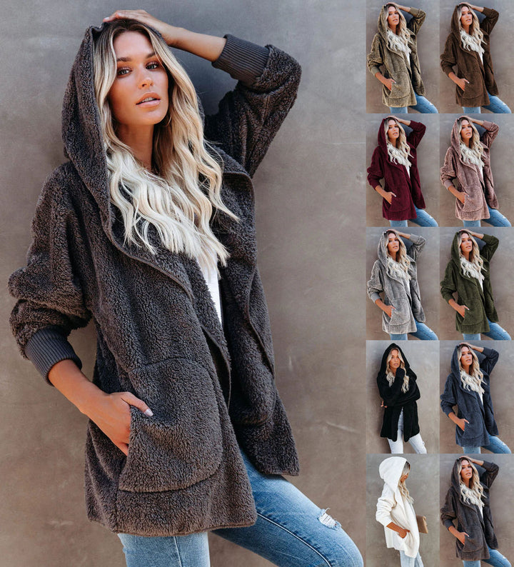Dame hyggelig fleece-frakke Stilla