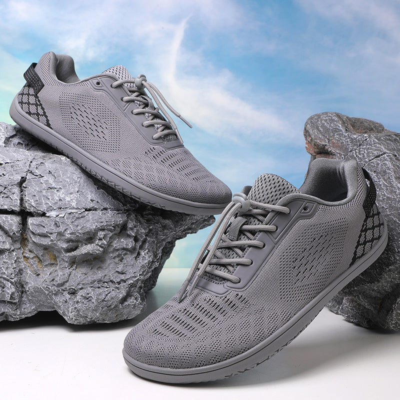 Unisex nan barbens inspireret strik-sneaker med elastisk pasform, hurtigstræk snor og skridsikker helgummisål Skovae