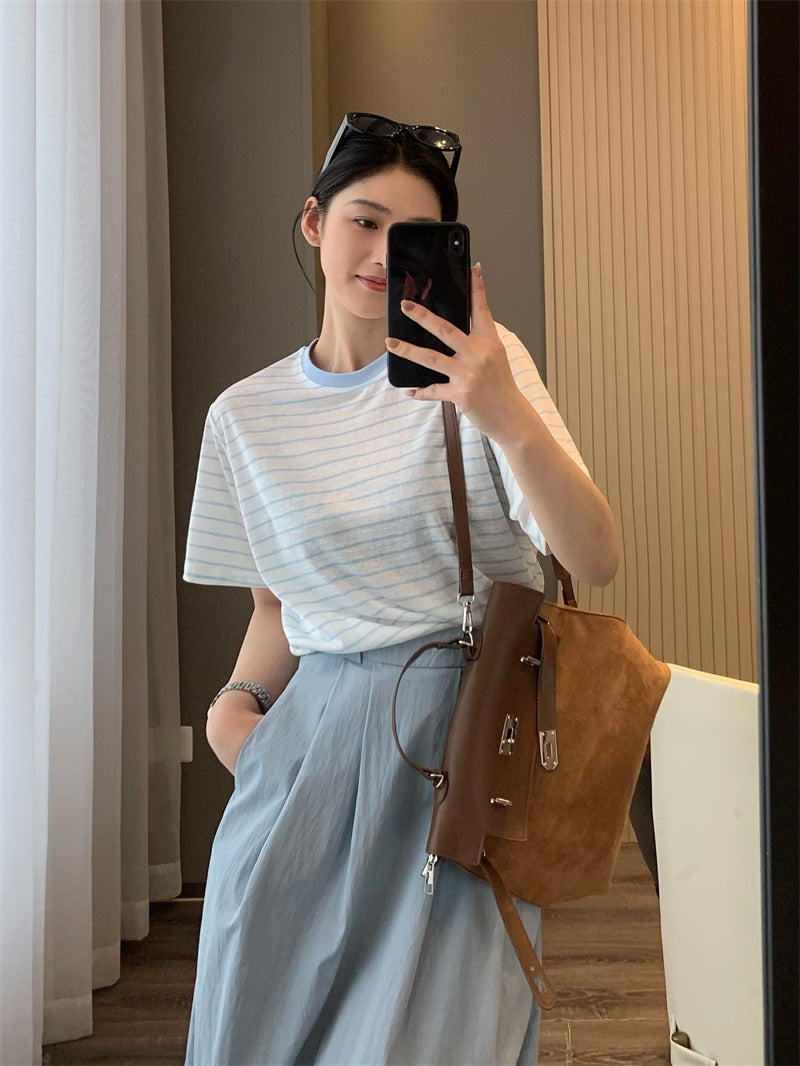 Dame Komfortabel Casual T-Shirt Stilla