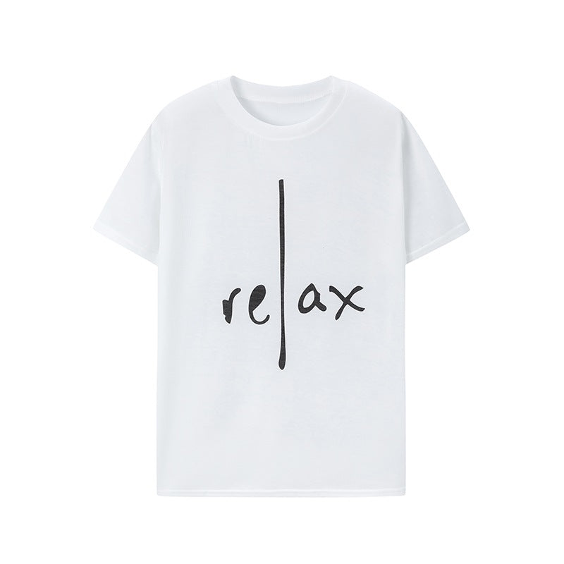 Damer Grafik Afslapnings-T-Shirt Stilla
