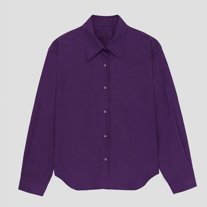 Dame Elegant Skjorte med oversized snit og moderne detaljer Stilla