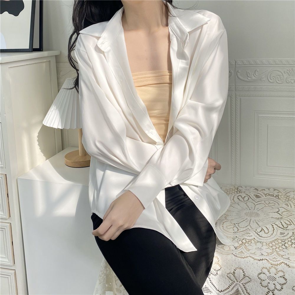 Damer Elegant og Flydende Bluse Stilla