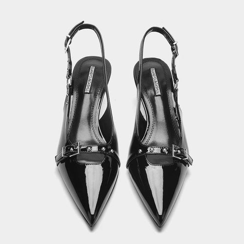 Damer Elegante Slingback Pumps med dekorativt spænde-detail Stilla