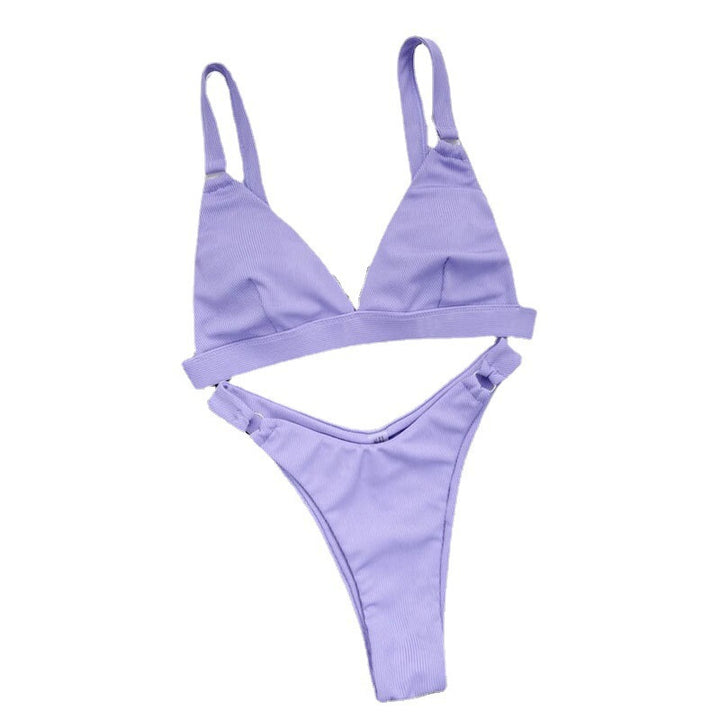 Dame triangel-bikini med moderne accenter Skovae