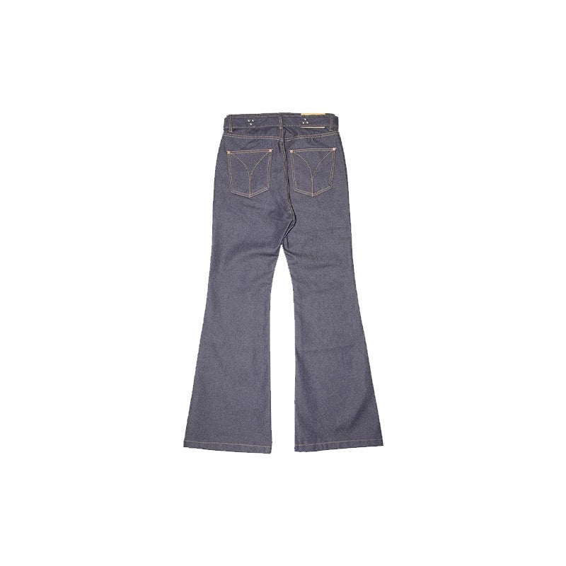 Dame Højskårne Flared Jeans med justerbar Talje Stilla
