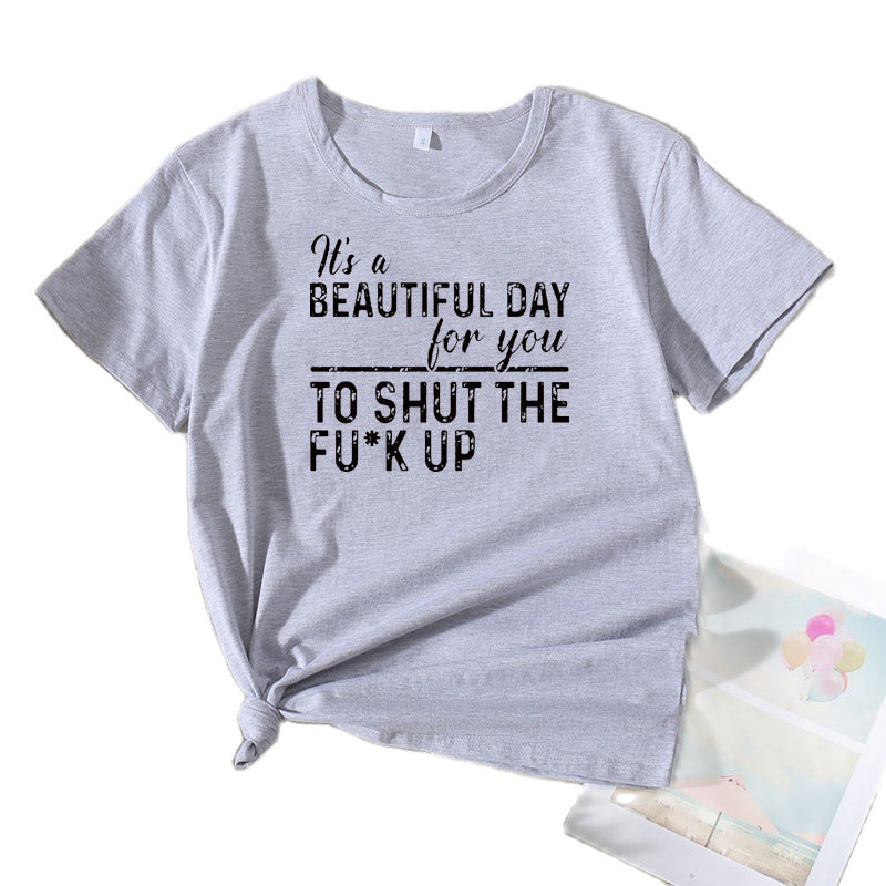 Dame Casual Grafisk Statement T-Shirt Stilla 1751262072