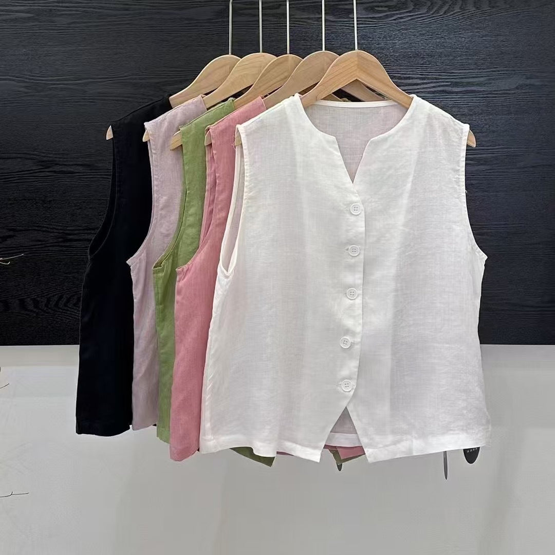 Femme Button-Up Linned Vest Stilla