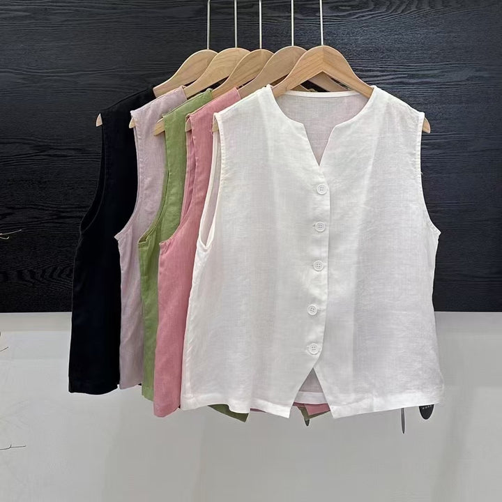 Femme Button-Up Linned Vest Stilla