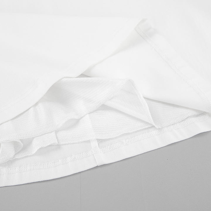 Dame elegant maxiskørt i flydende materiale med høj slids og tætsiddende silhuet Stilla