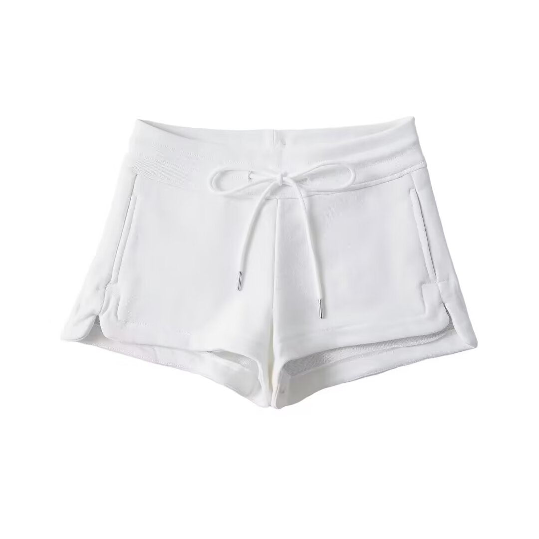 Dame Sporty Sweatshorts med justerbar snøre og sidelommer Stilla