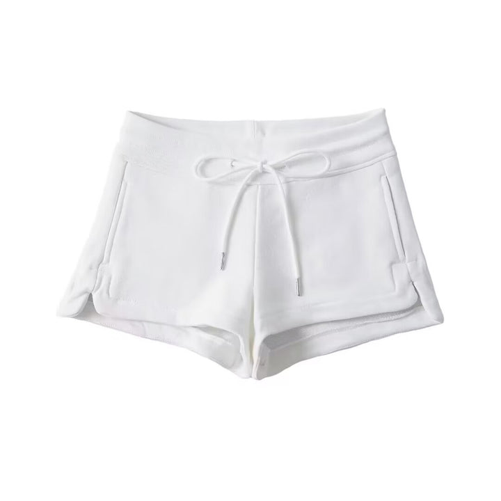 Dame Sporty Sweatshorts med justerbar snøre og sidelommer Stilla