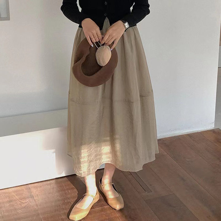 Dame Elegant flydende Maxiskørt Stilla