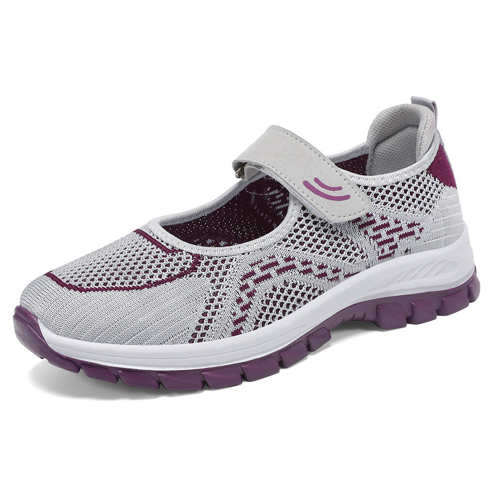 Femme Behagelige Velcro Sport Sneakers Stilla