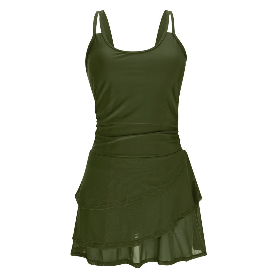 Dame Sporty svømmedragt med elegant skirt Skovae
