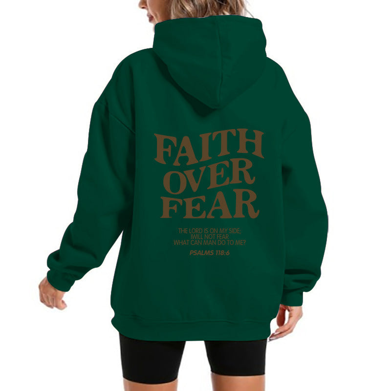 Kvinders hoodie med motiverende tekst og komfortabel pasform Skovae