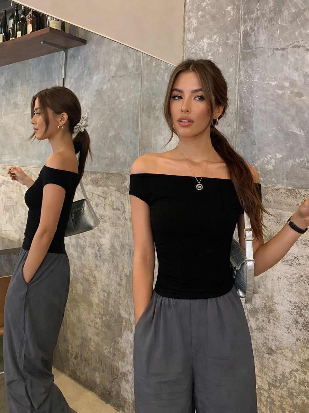 Dame Off-Shoulder Top Skovae