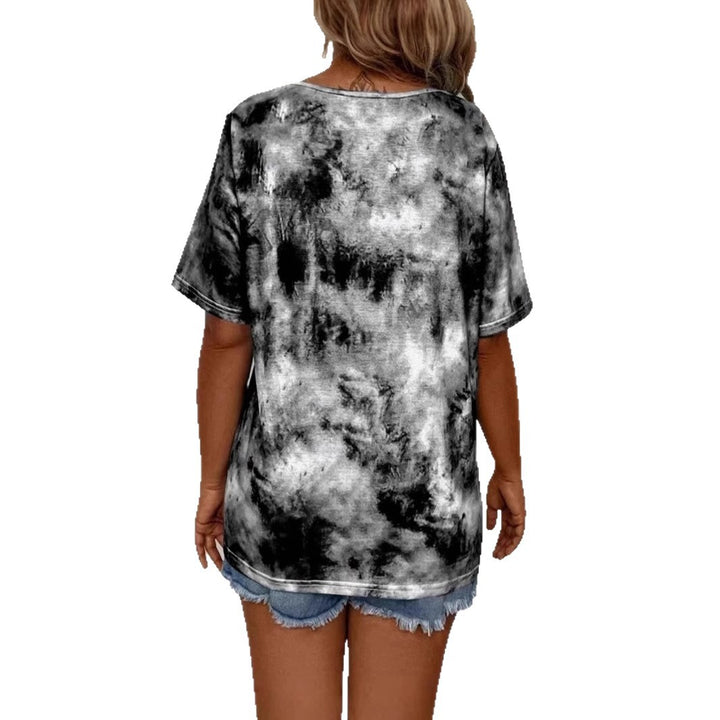 Dame fritids T-shirt med dekorativ snøredesign Stilla