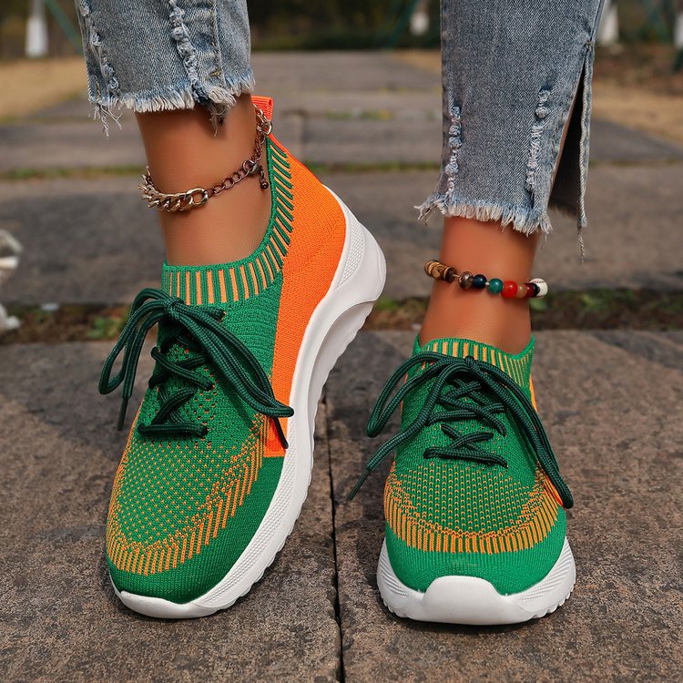 Dame Åndbare Sportsneakers med skridsikker sål og innovativt strikdesign Stilla