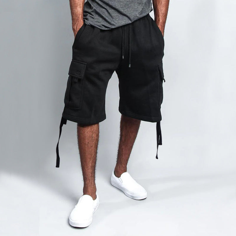 Herren Cargo-Shorts lavet af blødt bomuldsmateriale med side-lommer og justerbar talje Stilla
