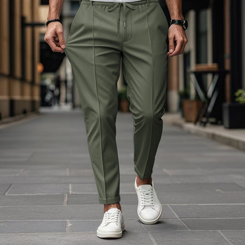 Herrer elegant sportbukser med elastisk talje og funktionelle lommer Stilla