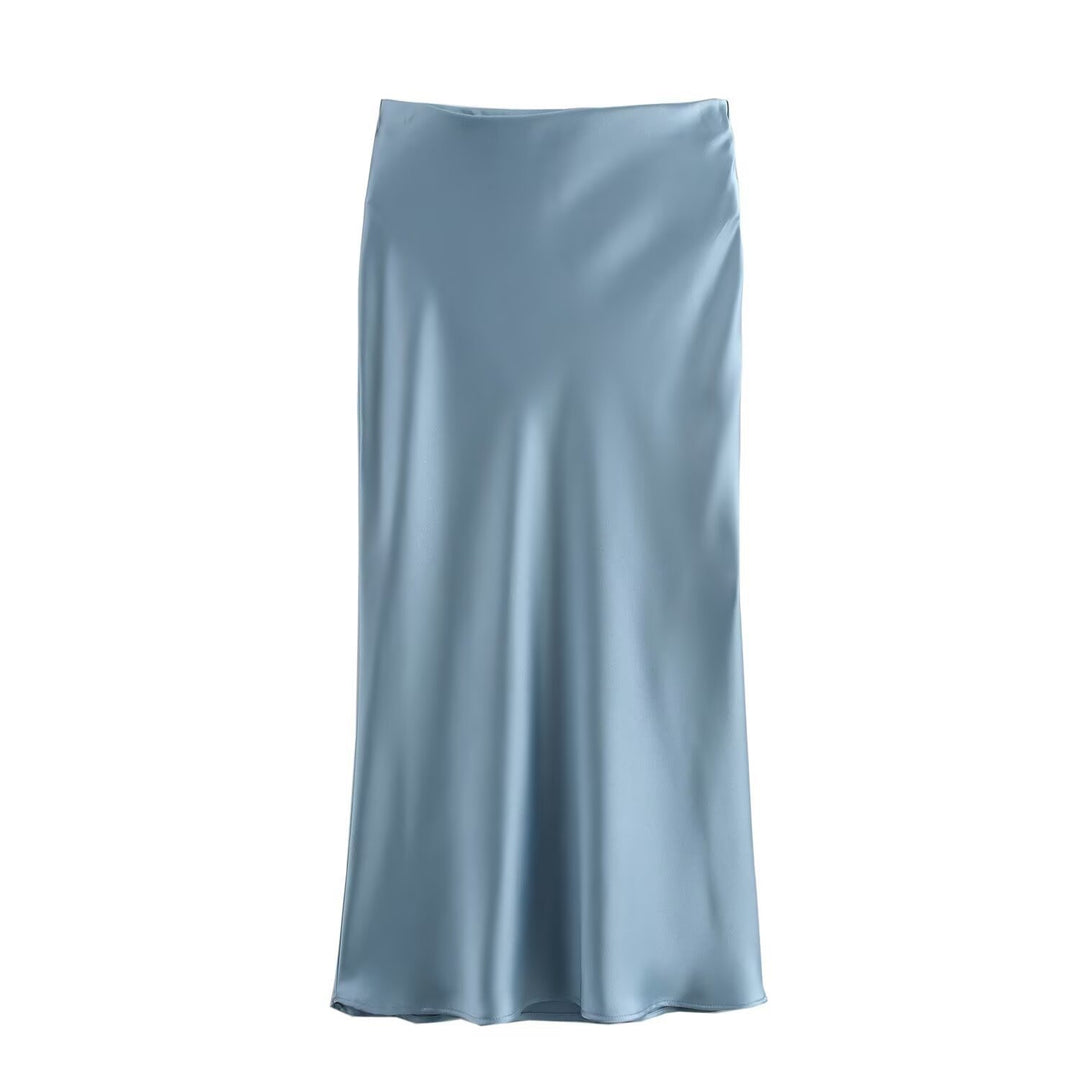 Dame lang satin skirt Skovae