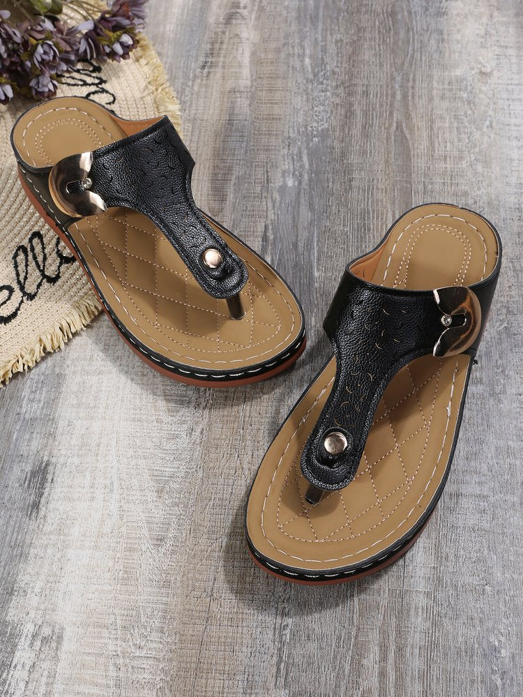 Dame fodseng-sandaler med moderigtigt hjerte-design og komfortabel sål Stilla