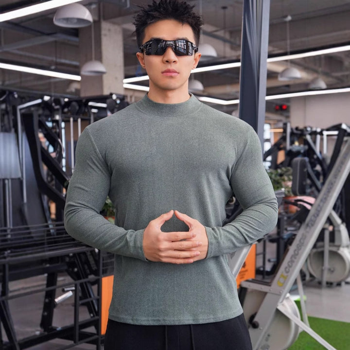 Herre Fitness Langærmet shirt med moderne snit og åndbar teknologi Stilla