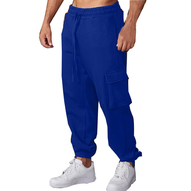 Herren Cargo-Joggingbukser med elastisk talje og multifunktionelle lommer Stilla 1754373381