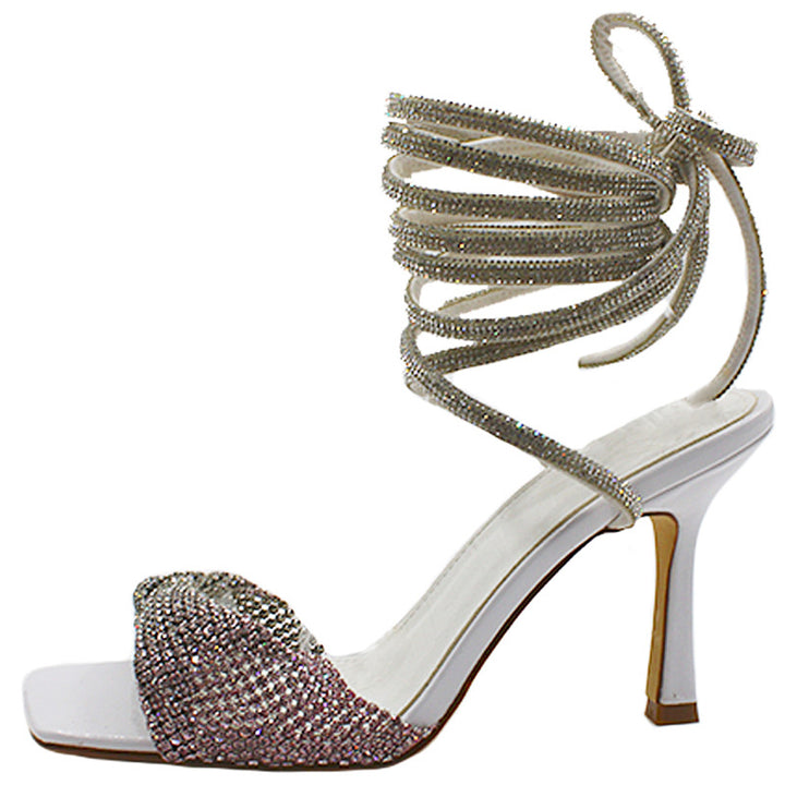 Femme Strappy med strass dekorerede hæl sandaler  Stilla