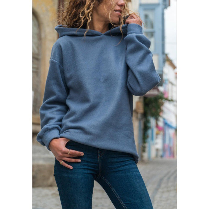 Kvinders oversized hættetrøje lavet af blødt fleece Stilla