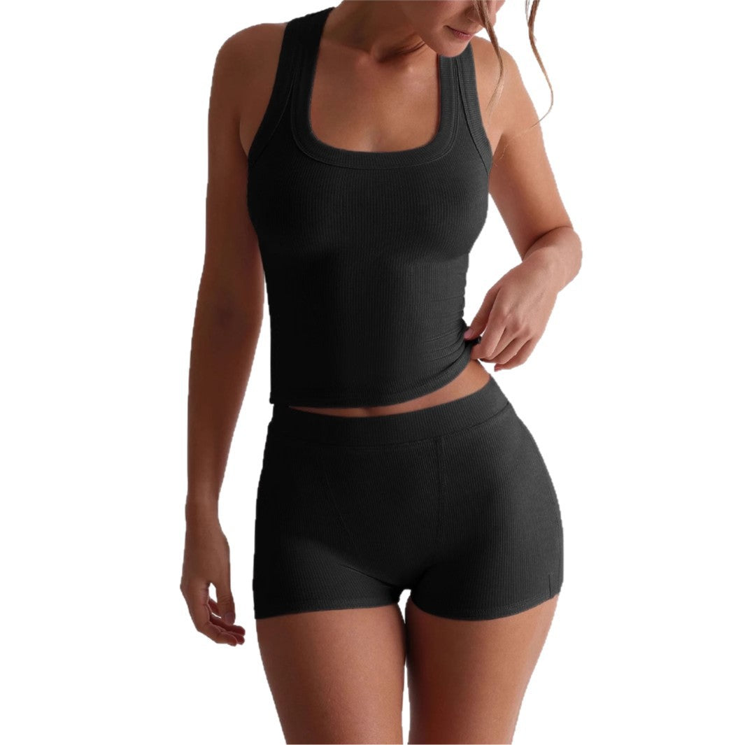 Dame Sporty Tanktop og Shorts Sæt Stilla