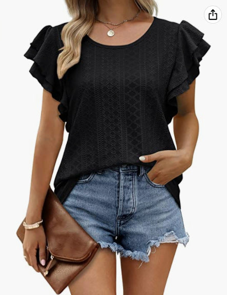 Dame Rynkesleeve Casual Bluse Stilla