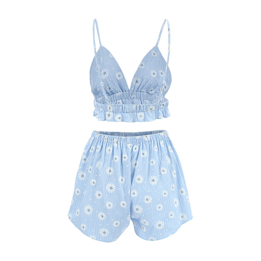 Dame Rynket Bikini-Sæt med Kimono-Top Stilla