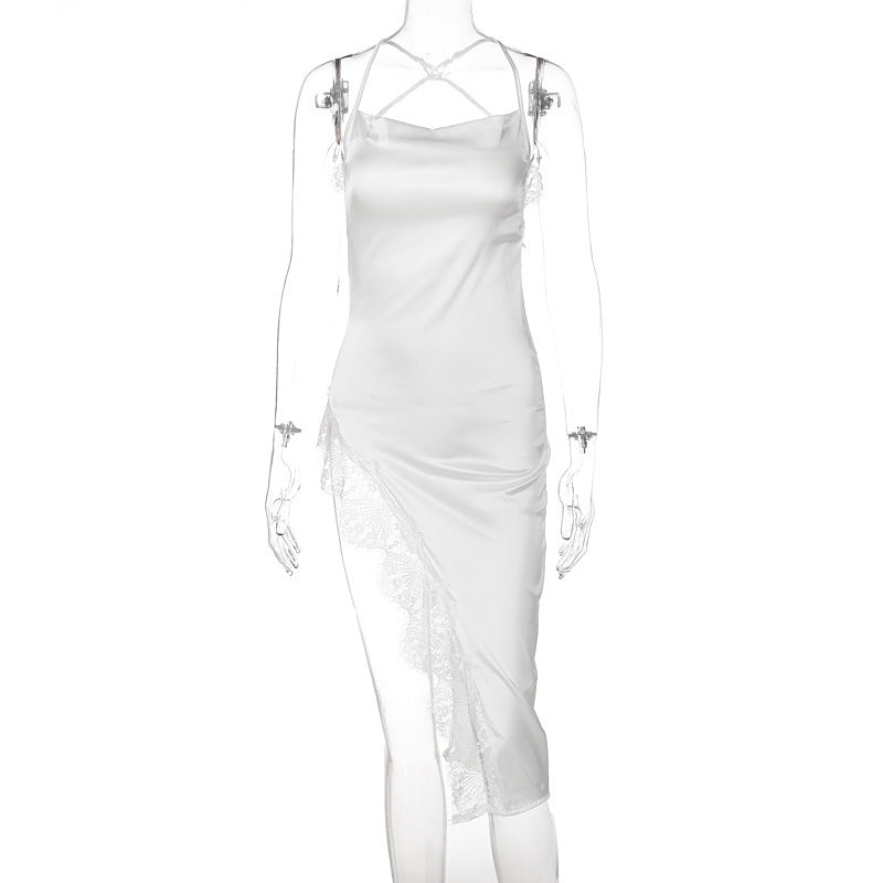 Dame Elegant spidskjole med raffineret snit og langstrakt design Stilla