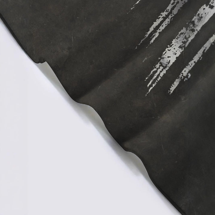 Herrer T-shirt med kreativ Yellowstone-motiv og skulderdetaljer Stilla