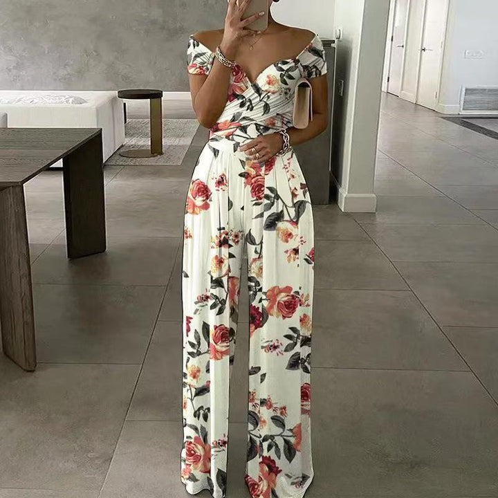 Dame blomster mønster kombi-overall Stilla