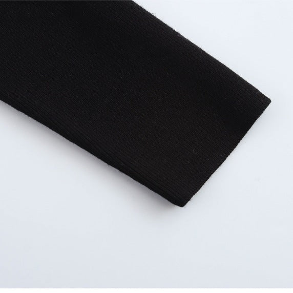 Dame Tekstureret Strikpullover med Elegant Udsnit Stilla