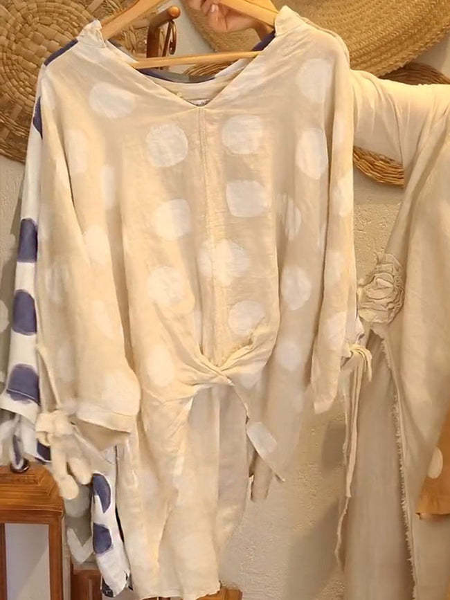 Dame Let Punkt-Kimono Overdel Stilla