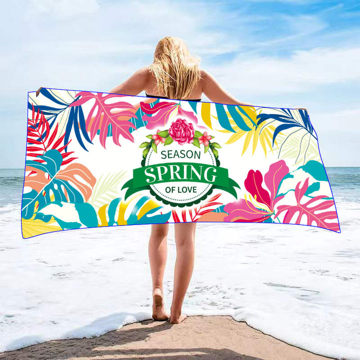 Dame Strandhåndklæde med glad sommerdesign Stilla
